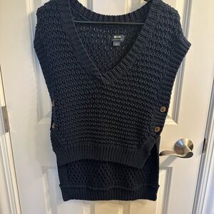 Maeve Anthropologie Navy Knit Women's Sweater Vest XS